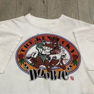 Vintage 90s The Kentucky DOOBIE shirt men’s XL Kentucky derby weed parody